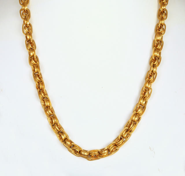 latest hollow gold chain designs