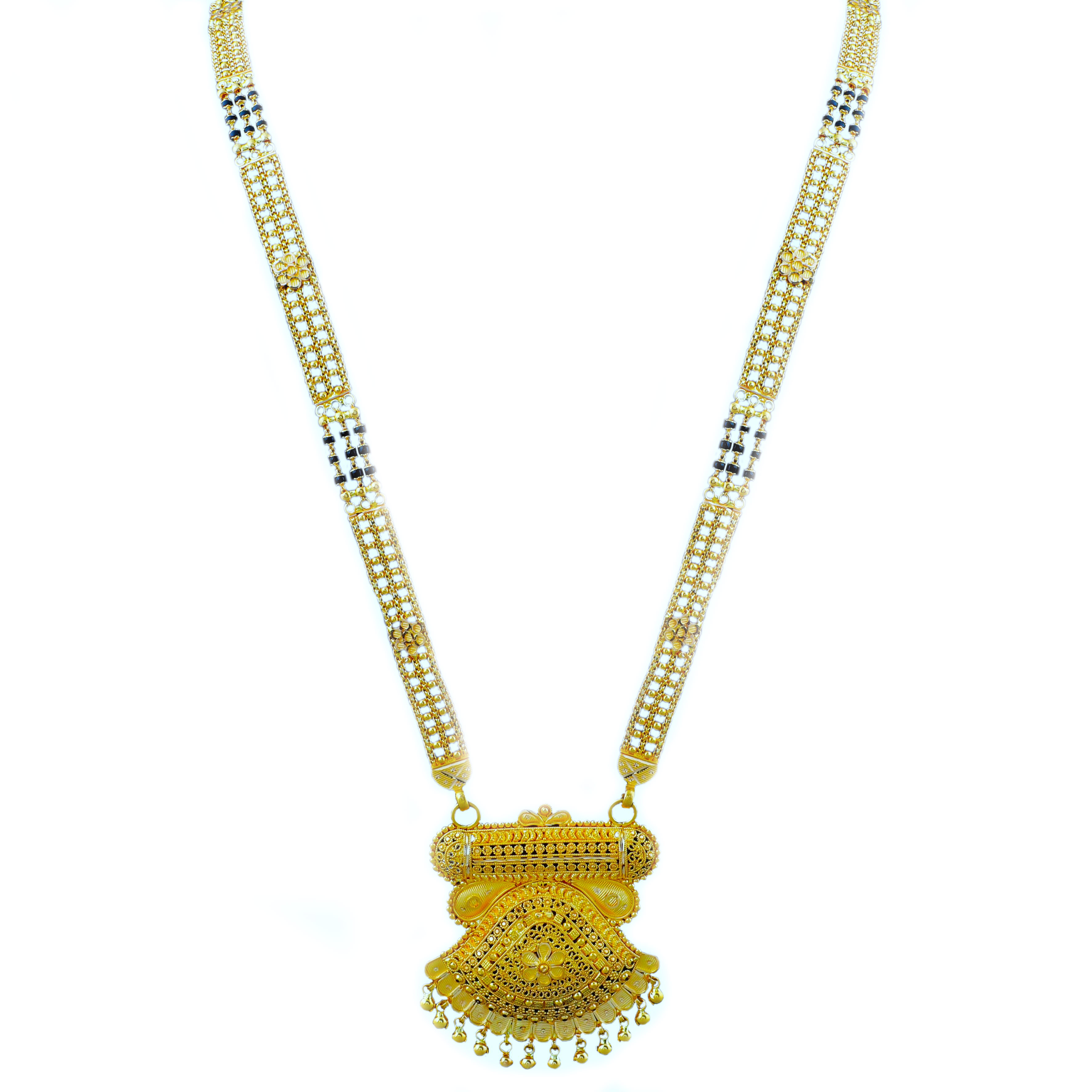 Long mangalsutra on sale 22kt gold