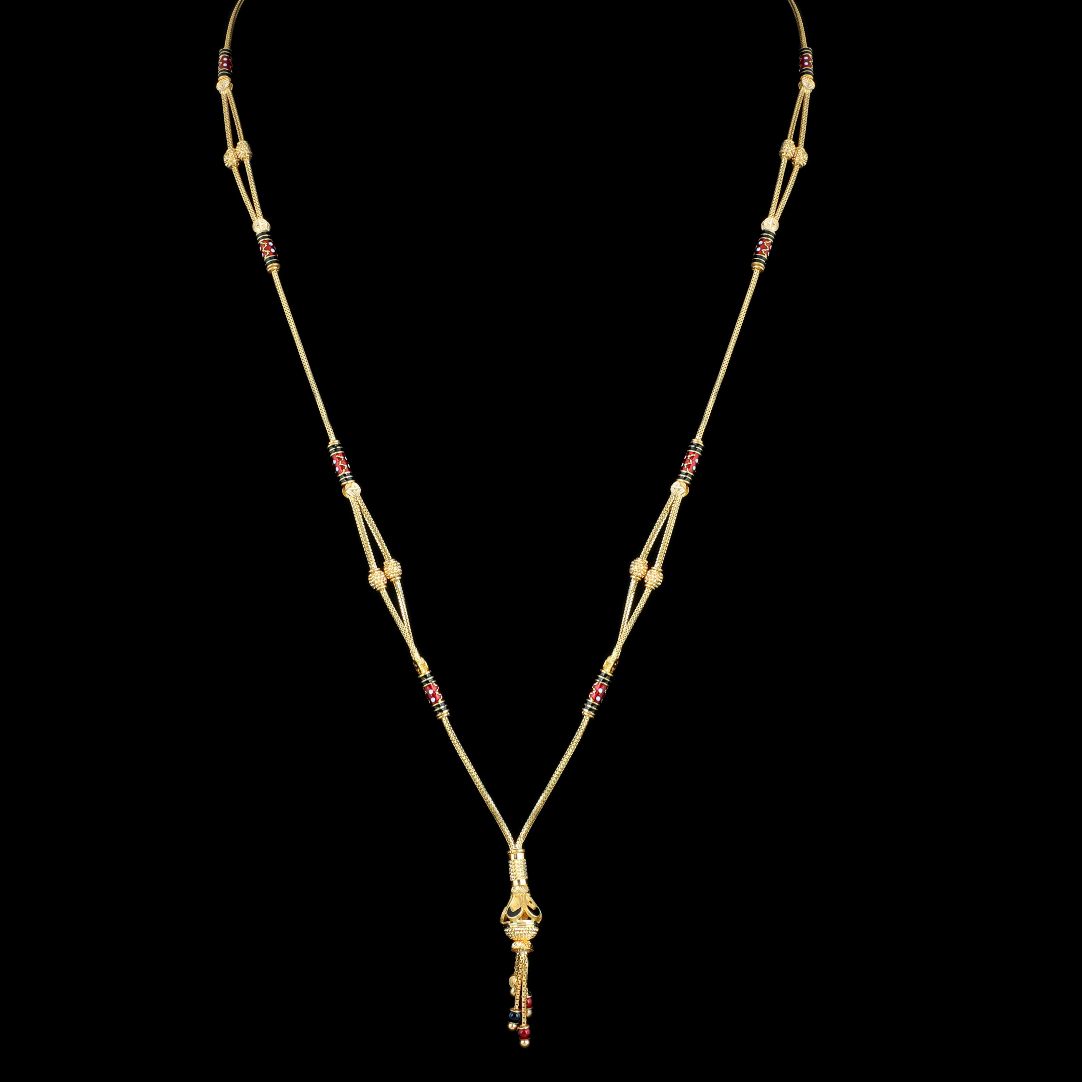 gold chain mala design