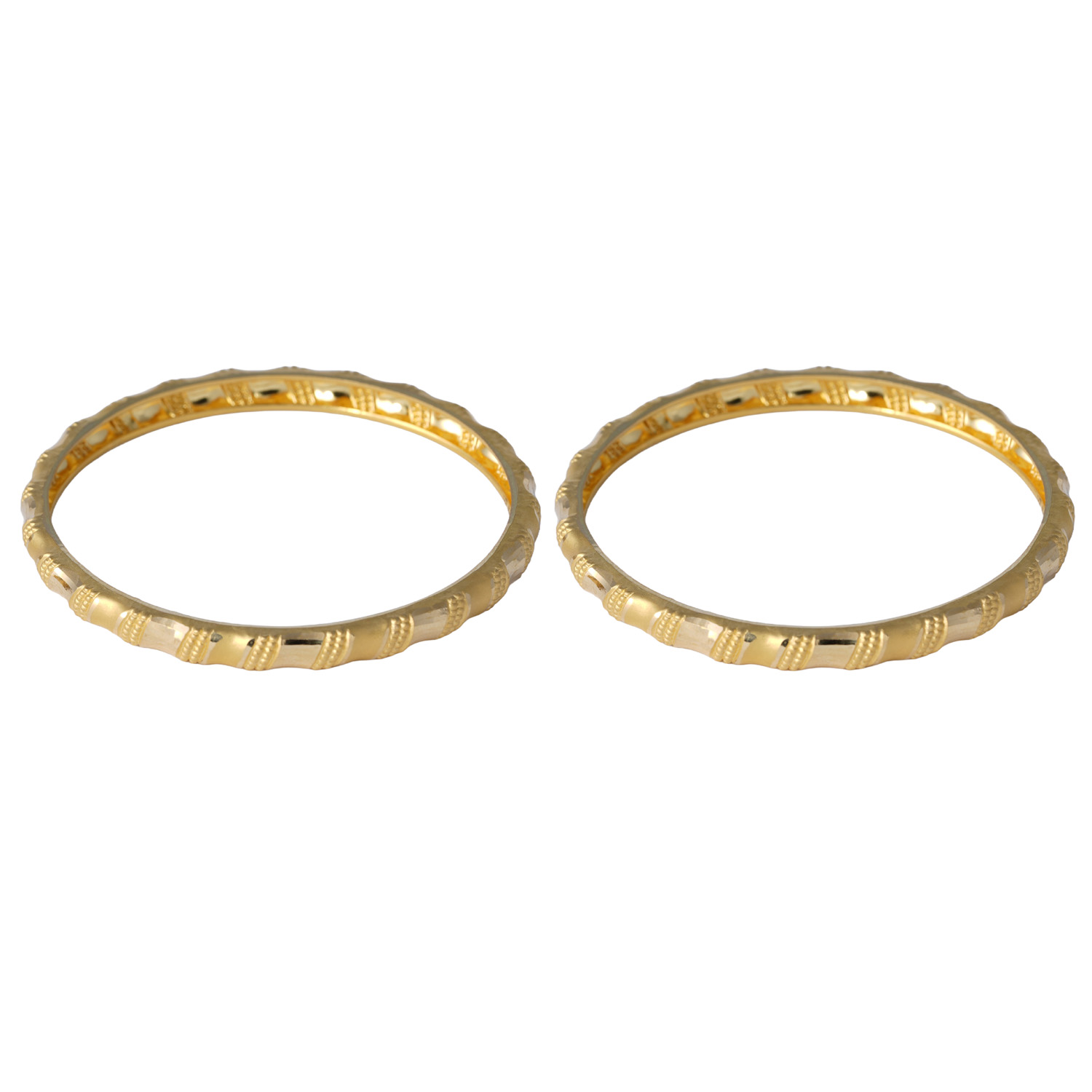 Hira Panna 22k Exclusive Gold Traditional Bangle Hira Panna Jewellers