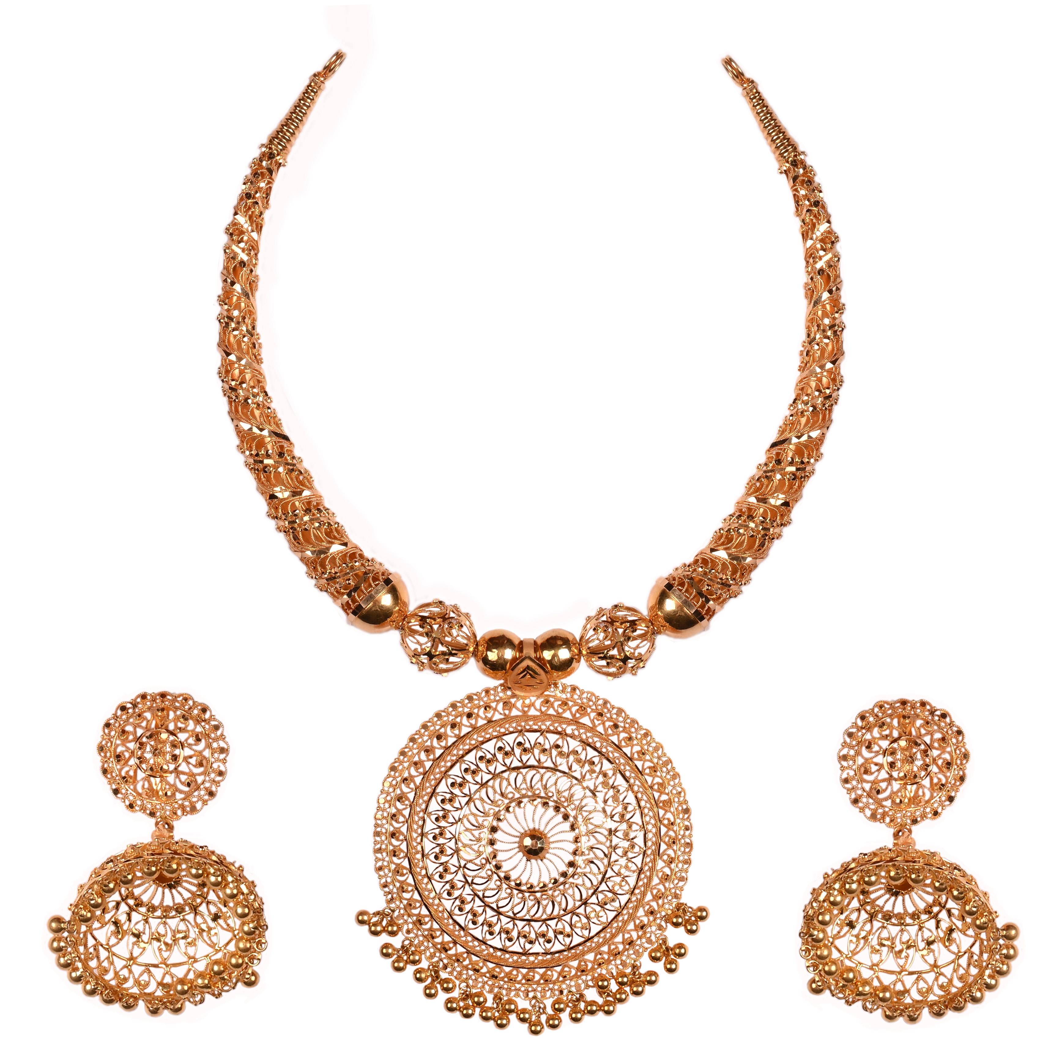 Next To Real Gram Gold Polki Necklace Set – AristaBeads Jewelry