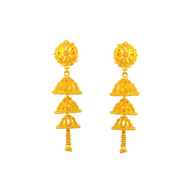 fcity.in - Vfj Stylish Fancy 1 Gram Gold Plated Alloy Jhumka Jhumki Earring  For