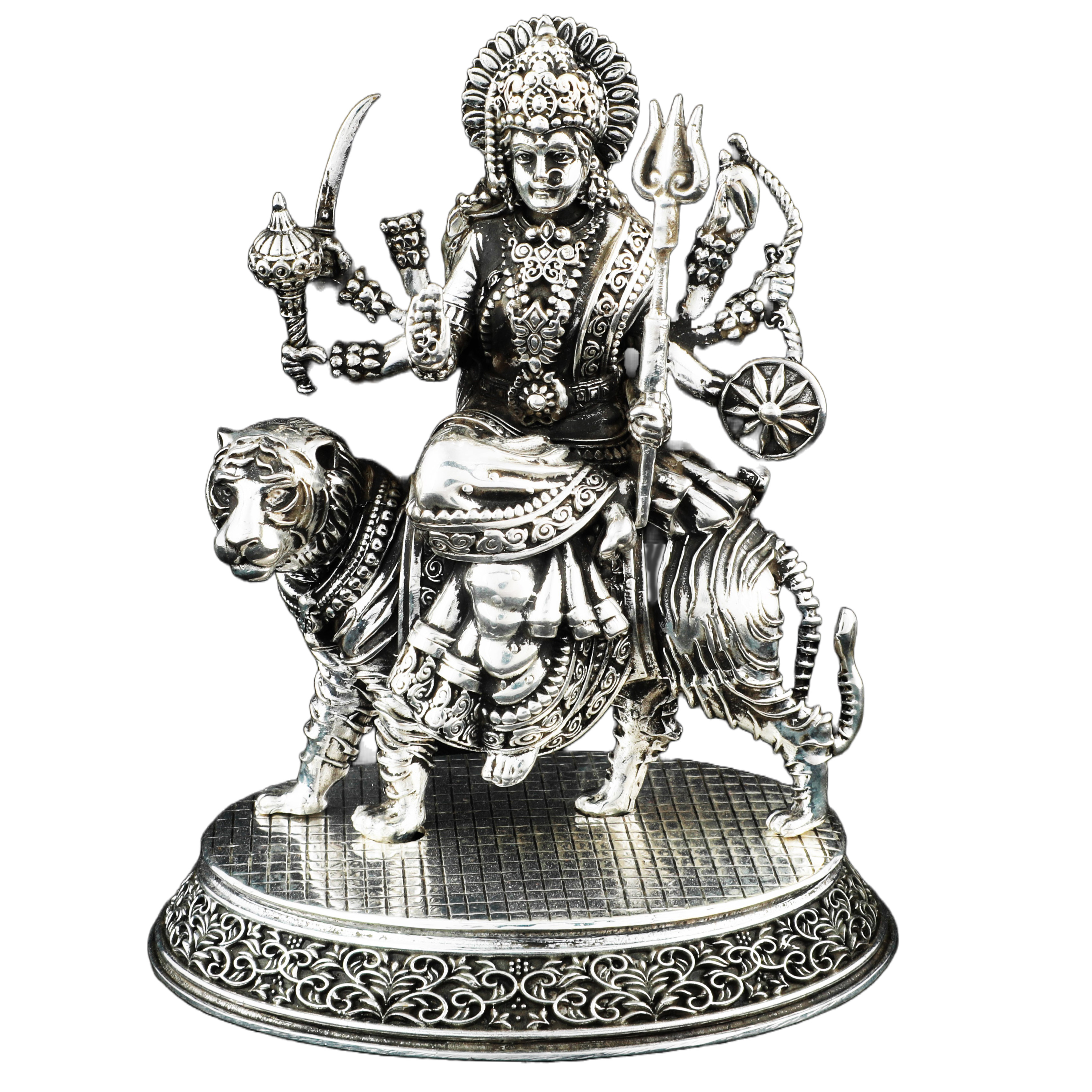 Gold Plated Hindu Goddess Durga Maa /Devi Handicraft Decorative Spiritual  Statue/ Murti at Rs 1800 | Gold Plated Statue in Ghaziabad | ID: 23378511555