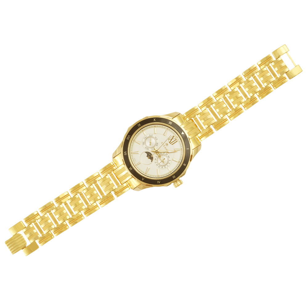 Hira Panna 22k Gold Watch For Party & Wedding Wear